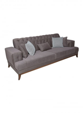 Alabama 3-Seater Sofa brown 224 x 117 x 85cm
