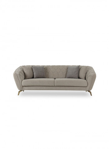Astro 3-Seater Sofa Beige 230x80x100cm