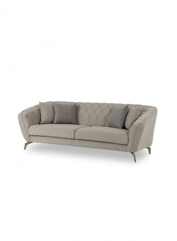 Astro 3-Seater Sofa Beige 230x80x100cm