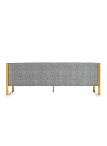 New Ethan 3-Seater Sofa Grey 214 x 82 x 73cm