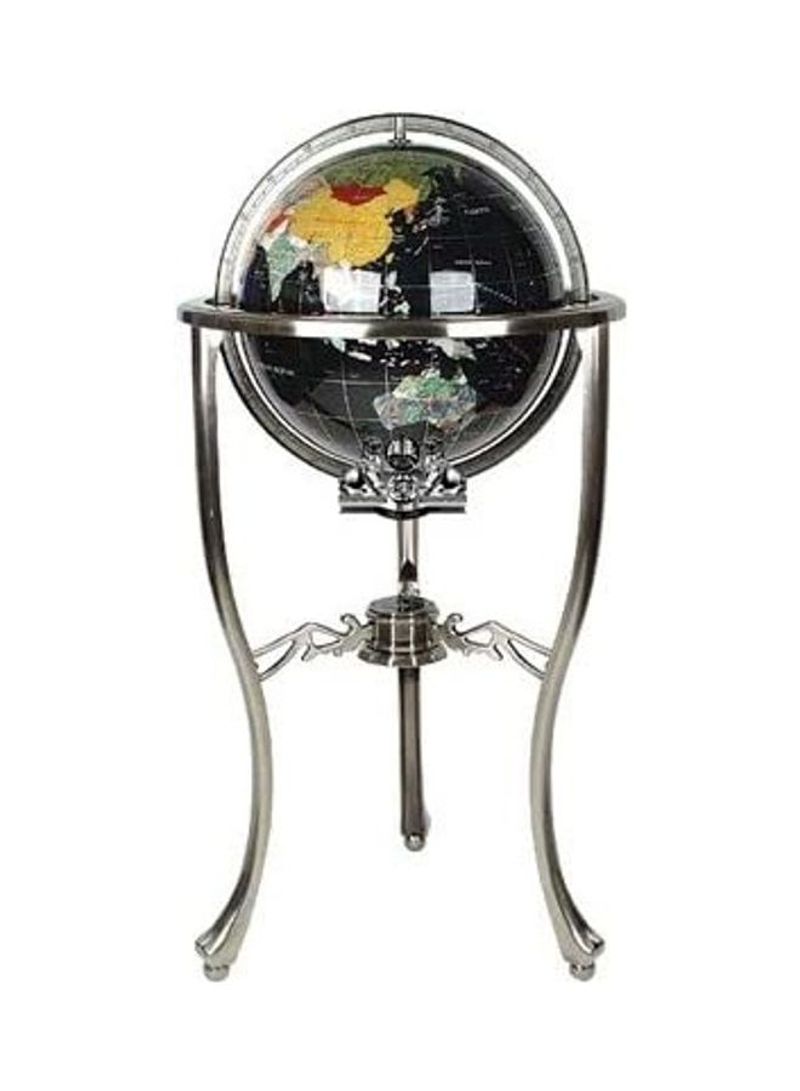 Onyx Gemstone Globe With Stand