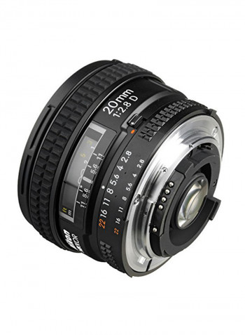 Nikkor 20mm F/2.8D Prime Lens For DSLR Camera Black