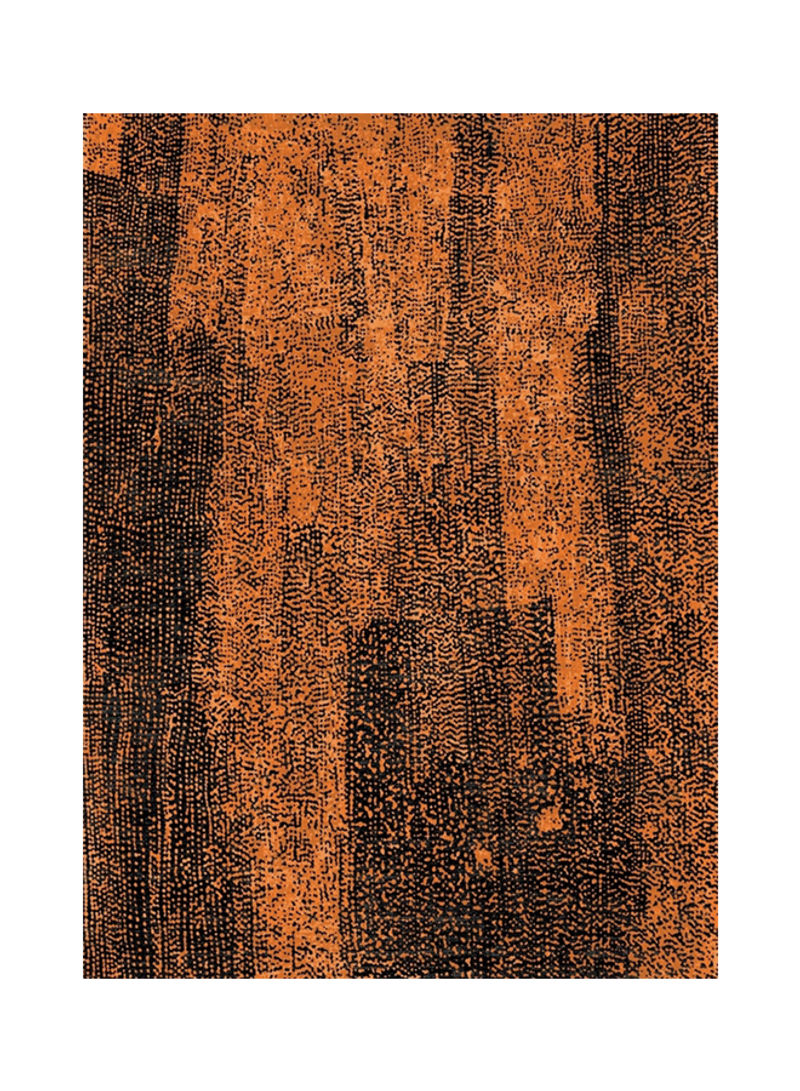 High Quality Stylish Carpet Black/Orange 1.6x2.3meter