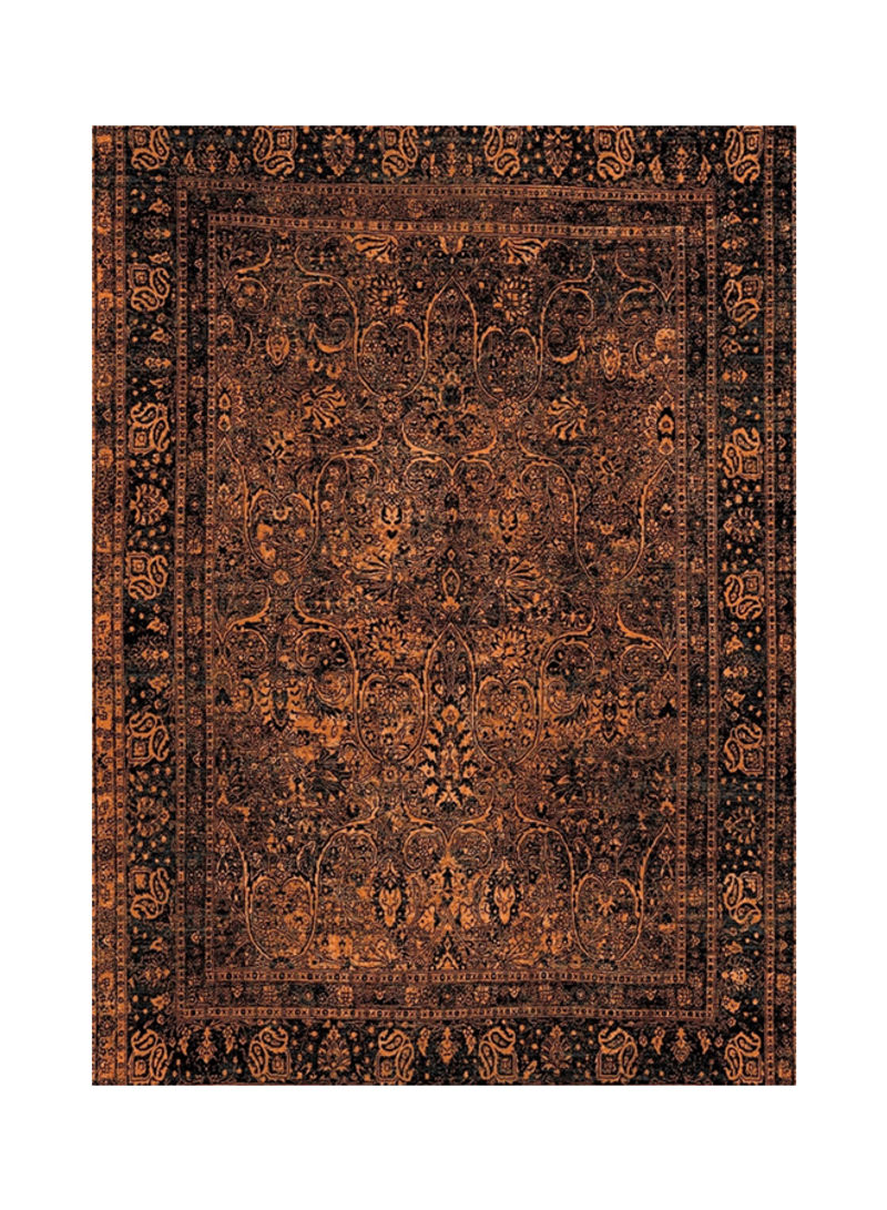 High Quality Stylish Carpet Black/Orange 1.6x2.3meter