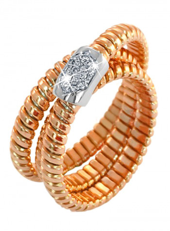 0.09 Ct Diamond Encrusted Ring
