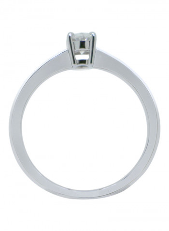 0.38 Ct Diamond Oval Shaped Ring