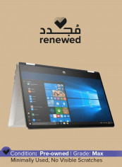 Renewed - Pavilion x360 14-DH0001NE (2019) Laptop With 14-Inch Display, Intel Core i5 Processor/8th Gen/8GB RAM/256GB SSD/Intel UHD Graphics Silver