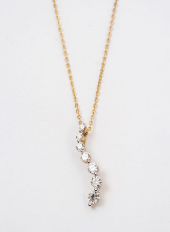 Yellow Gold 0.45 Carat Diamond Journey Orignal Pendant