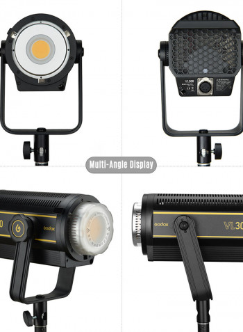 VL300 5600K LED Video Light Kit Black/White