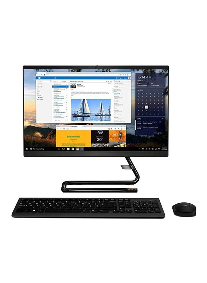 IdeaCentre A340-24ICK All-In-One Desktop With 23.8-Inch Display, Core i5 Processor/DOS/8GB RAM/1TB HDD/2GB AMD Radeon 530 Graphic Card Black