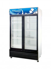 Freestanding Double Door Chiller 800L SG SC818IF Black