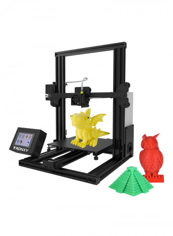 High Precision Desktop 3D Printer with Heatbed Touch Screen 220 x 220 x 210millimeter Black