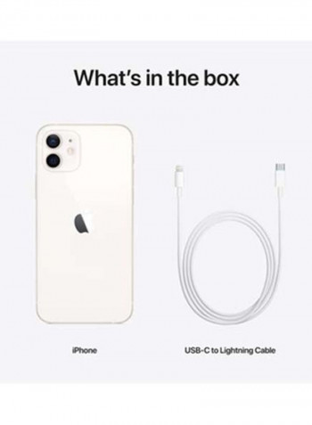 iPhone 12  With Facetime  128GB White 5G - Middle East Version