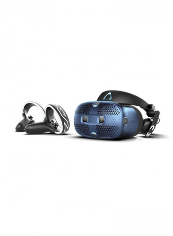 VIVE Cosmos VR Headset With Controllers Blue/Black