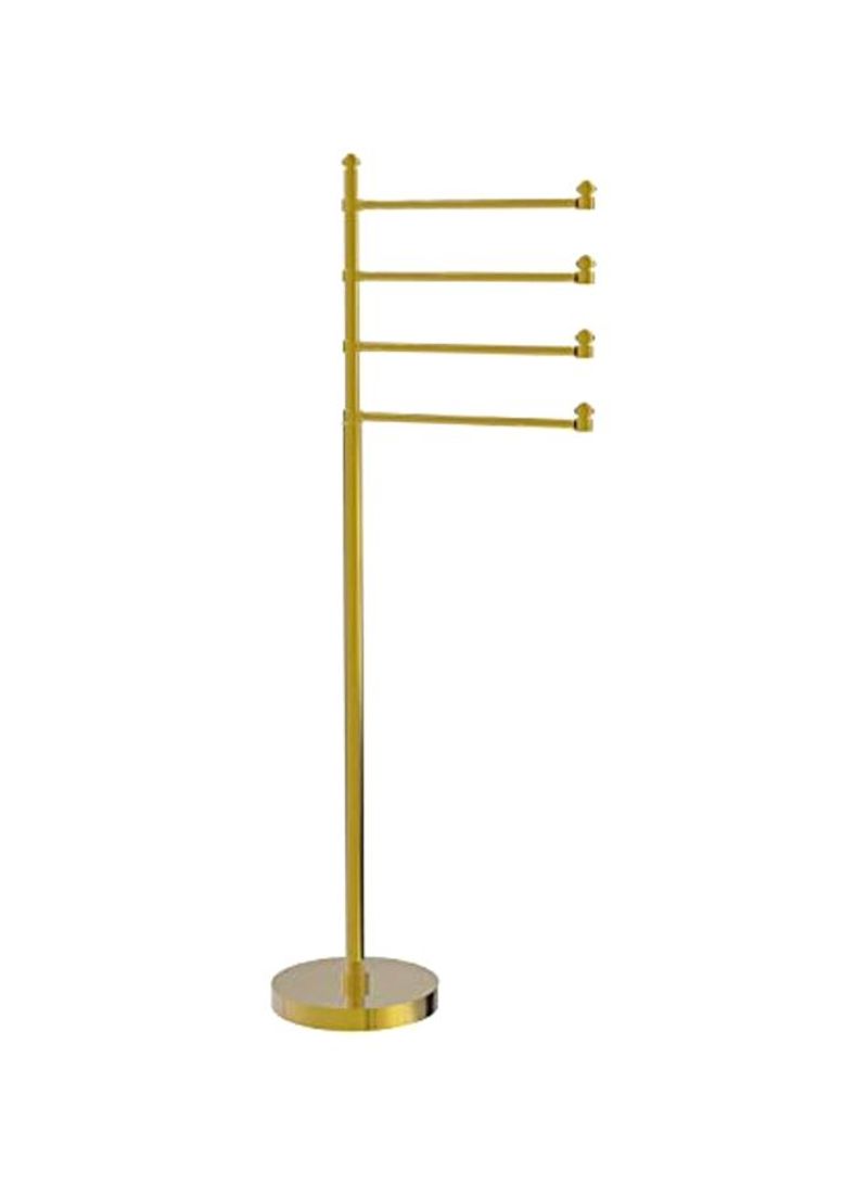 Southbeach Collection Towel Stand Gold 10x9.2x49inch