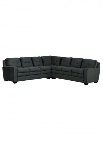 Apollo 6-Seater Corner Sofa Black