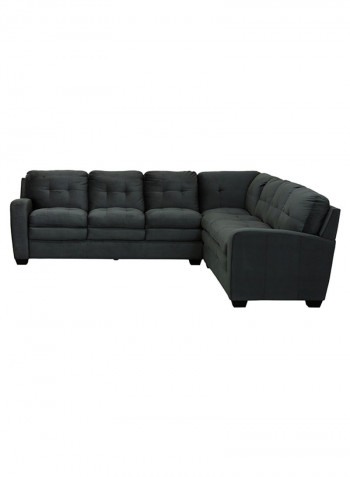 Apollo 6-Seater Corner Sofa Black