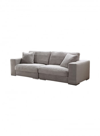 Austin 4-Seater Sofa Grey 267 x 100 x 62centimeter