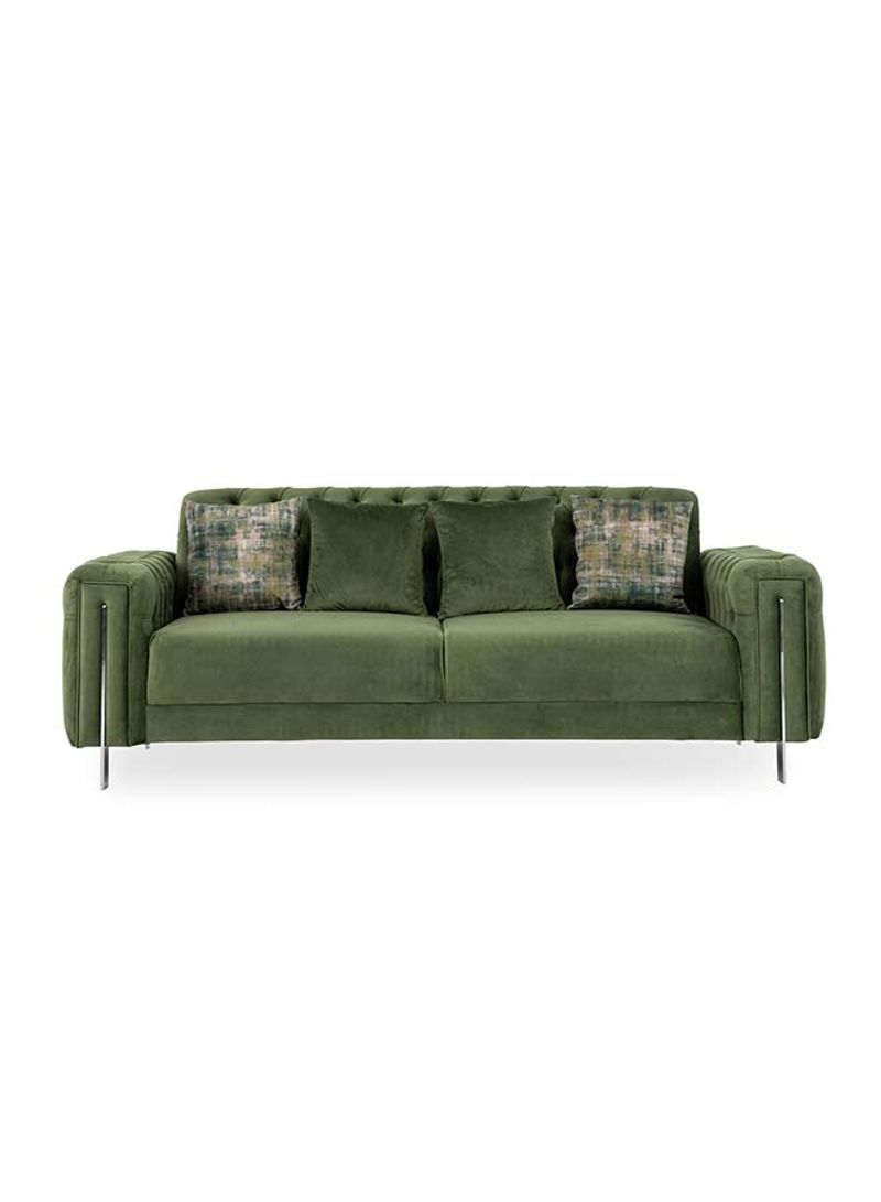 Floransa 3-Seater Sofa Green 230 x 98 x 85cm
