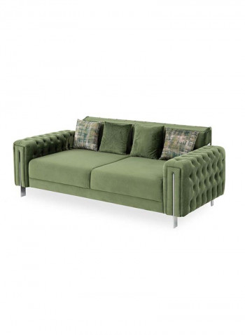 Floransa 3-Seater Sofa Green 230 x 98 x 85cm