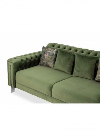 Floransa 3-Seater Sofa Green 230 x 98 x 85cm