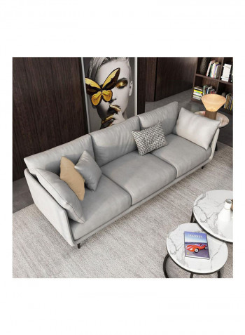 3 Seater Sofa Grey 220×95×70cm