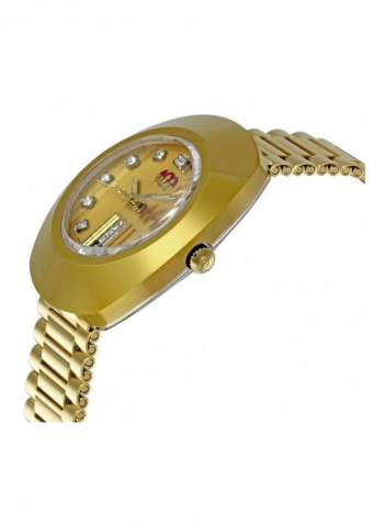 ساعة بعقارب وسوار معدني طراز R12413493 للرجال