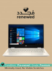 Renewed - Pavilion x360 (2020) 2-in-1 Laptop With 14-Inch Touchscreen Display, Intel Core i5 Processor/10th Gen/16GB RAM/512GB SSD/Intel UHD Graphics With English/Arabic Keyboard Gold