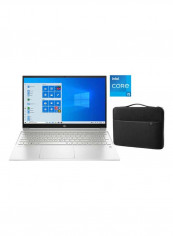 Pavilion 15 172Z4AV Laptop With 15.6-Inch Display, Core i5-1135G7 Processer/8GB RAM/512GB SSD/2GB Nvidia GeForce MX450 Graphics Card with Laptop Case Silver
