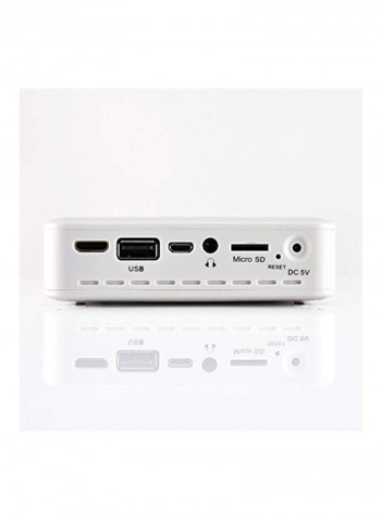 Mini Pocket Portable Projector PRJAND820 White