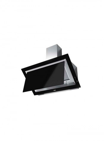Dlv 98660 Tos Vertical Decorative Hood With Fresh Air Function In 90Cm 112930029 Black Glass