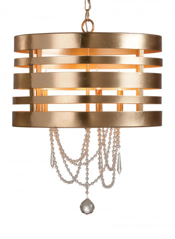 Coralina Drum Chandelier Gold/Clear 50.8 x 30.48centimeter