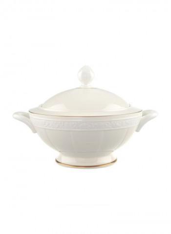 Ivoire Soup Tureen White/Gold 310x245x215millimeter