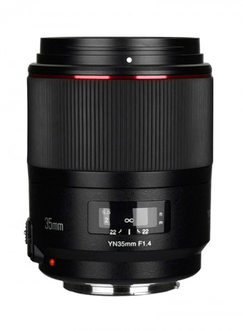 YN35mm F1.4 Bright Aperture Standard Wide-Angle Prime Lens For Canon Black