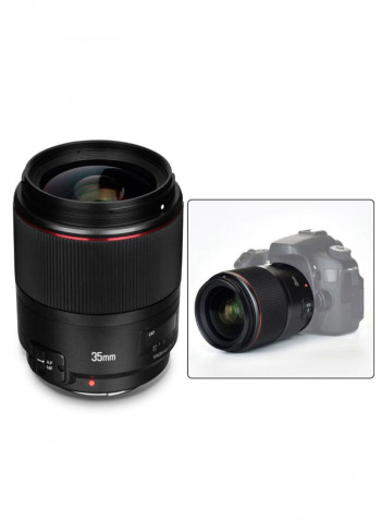 YN35mm F1.4 Bright Aperture Standard Wide-Angle Prime Lens For Canon Black