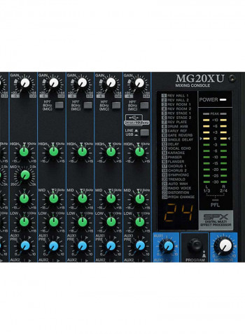 20-Input Digital Mixing Console MG20XU Black