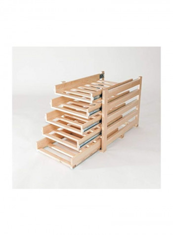 Wooden Sliding Beverage Rack Maple 22.25x16.12x18.25inch