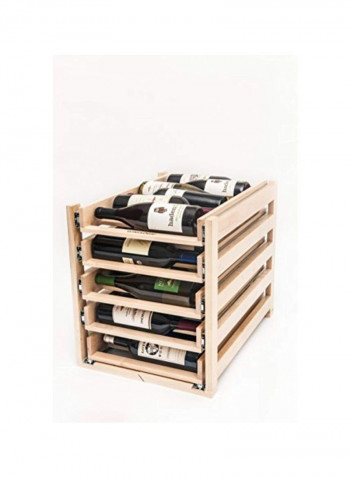 Wooden Sliding Beverage Rack Maple 22.25x16.12x18.25inch