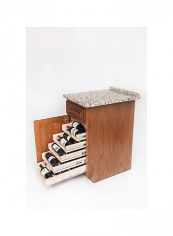 Wooden Sliding Beverage Rack Maple 22.25x16.12x18.25inch