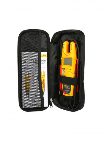 T6-1000 NCV Digital Universal Meter Clamp True-RMS Electrical Tester Yellow 36.5 x 14.0 x 6.0cm