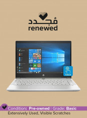 Renewed - Pavilion X360 (2019) Laptop With 14-InchTouchscreen Display, Intel Core i5 Processor/8GB RAM/256GB SSD/Intel UHD Graphics With English/Arabic Keyboard Silver