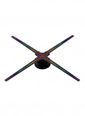 3D Hologram Projector Fan Black