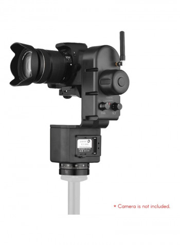 Pack Of 8 Remote Control Electric Pan Tilt Head Kit 28x21.7x10.4centimeter Black