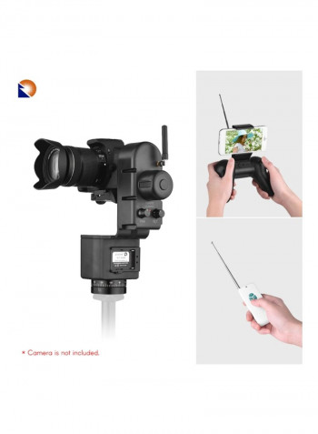 Pack Of 8 Remote Control Electric Pan Tilt Head Kit Black