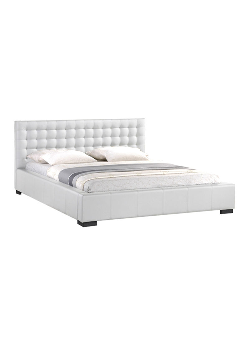 Madison Modern Bed With Mattress White Super King