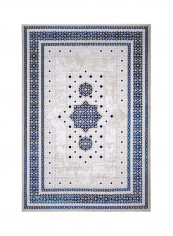 Trend Collection Carpet Modern Contemporary Area Rug Beige/Blue 300x400centimeter