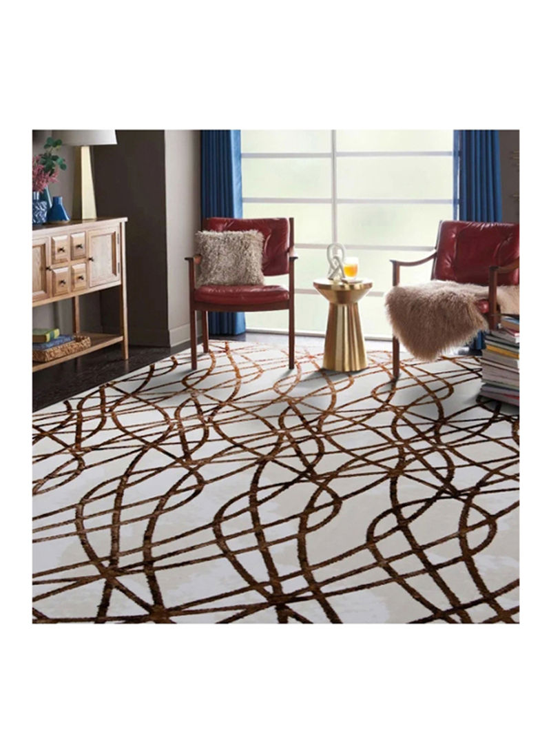 Trend Collection Carpet Modern Contemporary Area Rug Beige/Brown 300x400centimeter