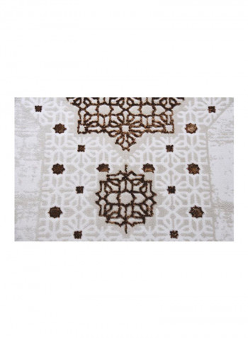 Trend Collection Carpet Modern Contemporary Area Rug White/Brown 300x400centimeter