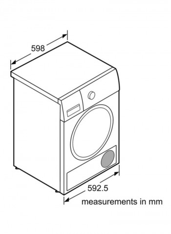 Condenser Tumble Dryer 9 kg WT46G401GC White