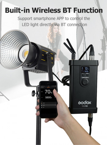 VL150 5600K LED Video Light Kit Black/White